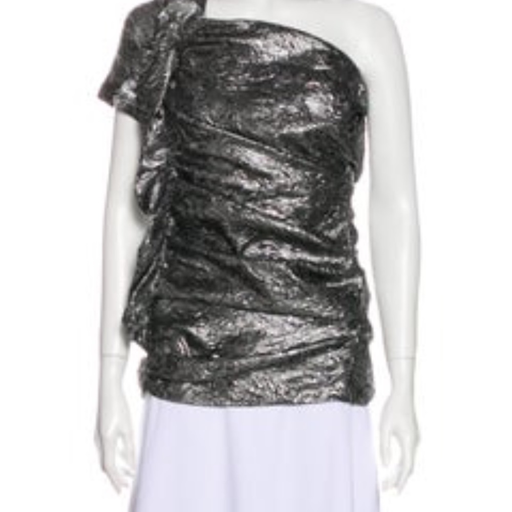 Isabel Marant silver ruched top